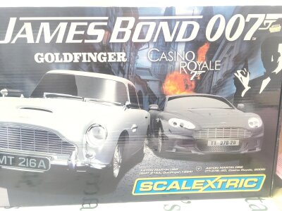 A Boxed Scalextric James Bond Goldfinger And Casino Royal Set. No Reserve.