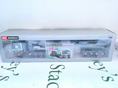 A Boxed WSI Models 1/50 Scale Man TGX XXL Euro 6c (Facelift)  8x4 With Low Loader. #02-2705. with Certificate. Number 238 Of 255.