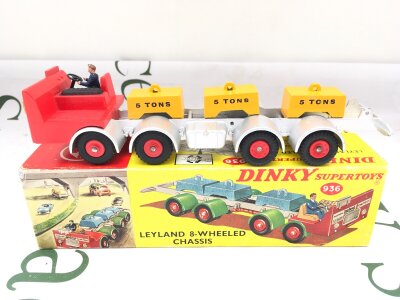 A Boxed Dinky Supertoys Leyland 8-Wheeled Chassis. #936.