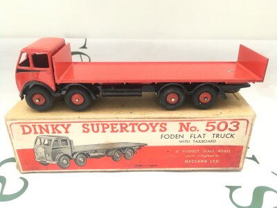 A Boxed Dinky Supertoys Foden Flat Truck With Tailboard #503.