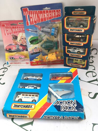 A Small Collection Of Boxed And Carded Matchbox Diecast.