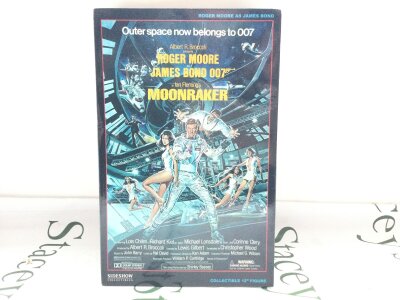 A Boxed Sideshow Collectibles 12 Inch Figure Of James Bond, Roger Moore In Moonraker.