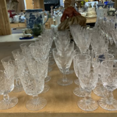 An extensive collection of good crystal glassware. To included Edinburgh, Tudor, Webb, etc. 19 sets of 6. (D - postage not avaliable for this lot)