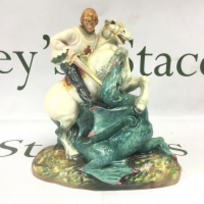 A Royal Doulton figure of St George HN2051, approx height 19.5cm. Shipping category D.