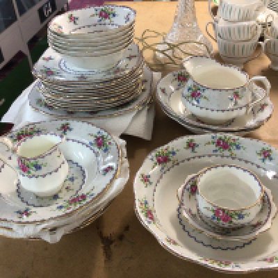 A part Royal Albert tea set including bowls, plates and jug (PLEASE NOTE THERE ARE NO CUPS IN THIS LOT)