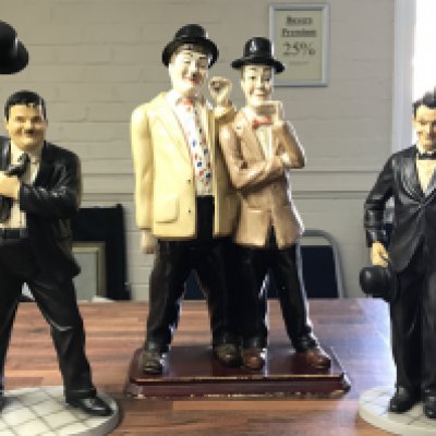 Lauren and hardy figures by The Leonardo collection and other