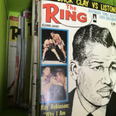 A Collection of vintage The Ring boxing magazines from the 60s. NO RESERVE