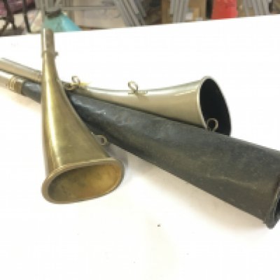 Three vintage bike lamps, no reserve . Postage cat B