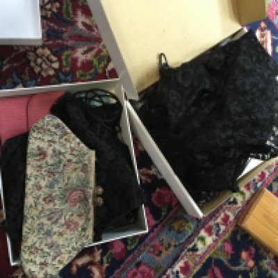 A collection of Evening bags , scarfs , gloves . Postage category b