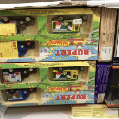 Two boxes containing Die cast Models including corgi commercial vehicles and a limited edition Days gone Royal Mail collection.