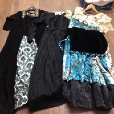 A collection of Lace and Linen various including christening robes and Victorian dresses