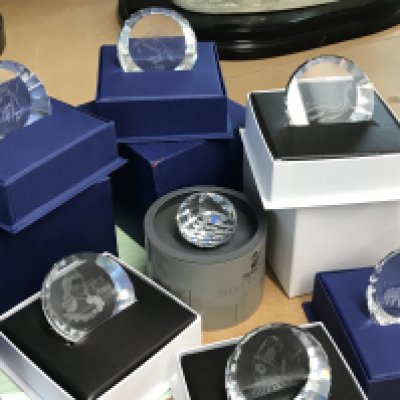 A collection of various Swarovski paperweights. NO RESERVE