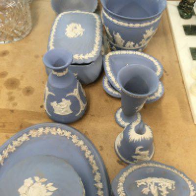 A Collection of Wedgwood jasper ware .