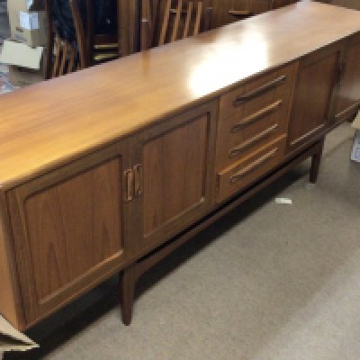 A G-Plan teak sideboard , dimensions 45x210x80cm