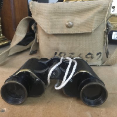 Military field binoculars dated in case 1942