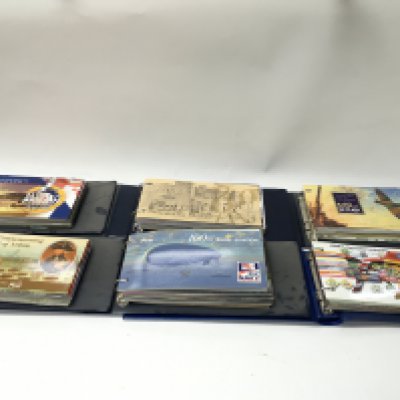 6 albums containing mixed stamp presentations packs Postage B