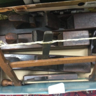 A collection of woodworking tools various. NO RESERVE