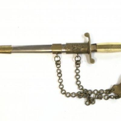 A WW2 Bulgarian officers dagger . 24cm blade 33cm total length approximately . This lot cannot be posted