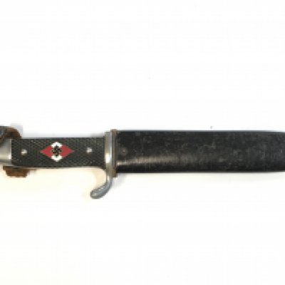 A Hitler youth knife RZM 25cm total length blade 14cm approximately. This lot cannot be posted