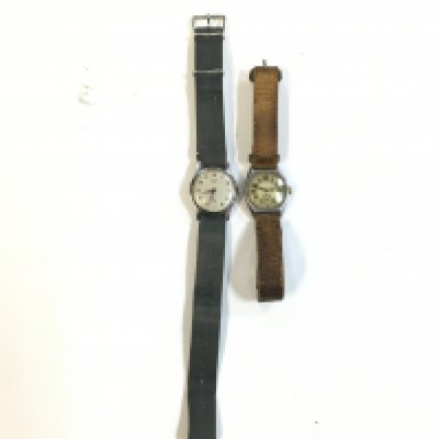 A vintage possibly Tudor wristwatch 15 jewel Swiss movement working condition and a Stowa wristwatch working condition. Postage category A