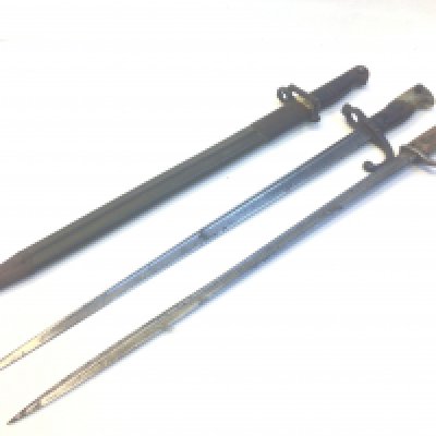 An American 1917 bayonet marks to the blade and two other bayonets (3)