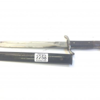 A German Third Reich Fireman's dress dagger steel blade with makers name Carl Eickhorn