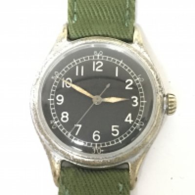 A Military Bulova Watch Type A-11 manual wind seen working serial number AF43 99446.
