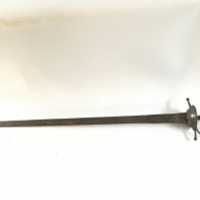 An 18th-19th century Italian rapier, blade 66cm long total length 82cm. This lot cannot be posted