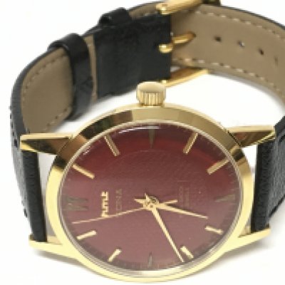 A vintage HMT Sona Manual wind watch, 35mm case, seen working . Postage category A