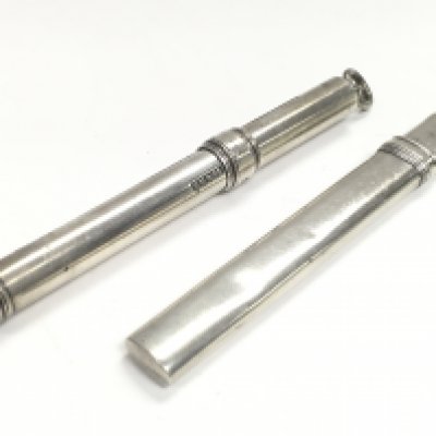 Two silver pencils by Sampson and Mordan, postage category A