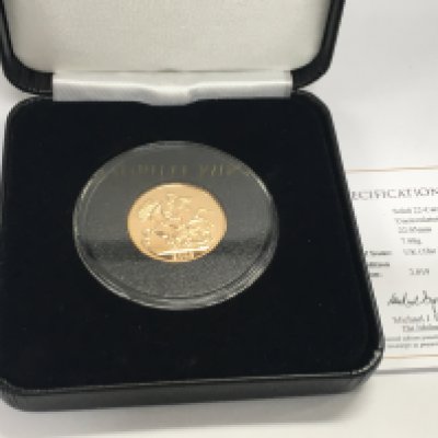 A 2019 full sovereign with CoA Postage B
