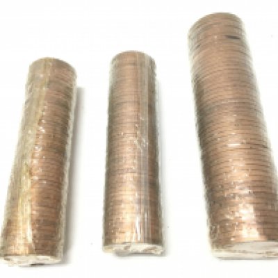 Sealed 1971 2p and 1p with worth errors coins , postage category A