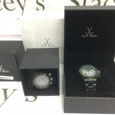 Two boxed watches by Toy. Shipping category B.