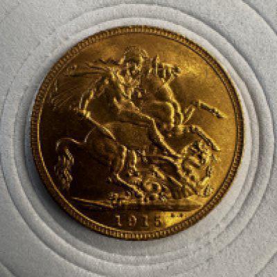 1915 George V full sovereign (A)