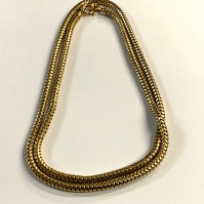 An 18ct yellow gold rope design chain (slight a/f), 16g (A)