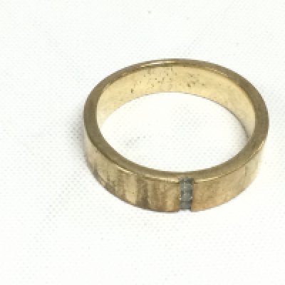 A 9ct gold diamond set ring, approx 8.5g and approx size S-T. Shipping category A.