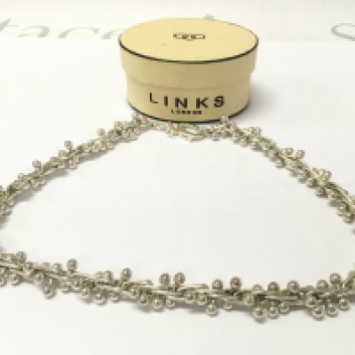 A boxed Modern design Links of London Bobbly necklace. 26cm long. Postage category A