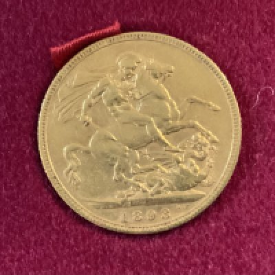 A Queen Victoria 1893 full sovereign. (A).