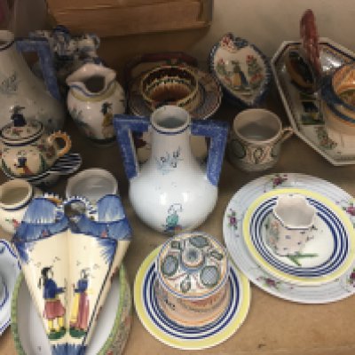 A Collection of Quimper pottery