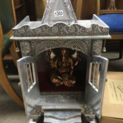 A small temple featuring Ganesh Chaturthi inside. NO RESERVE