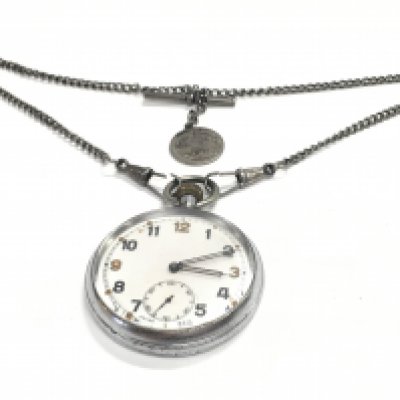 A military pocket watch, this lot cannot be posted. NO RESERVE