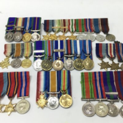 A Collection of miniature medals
