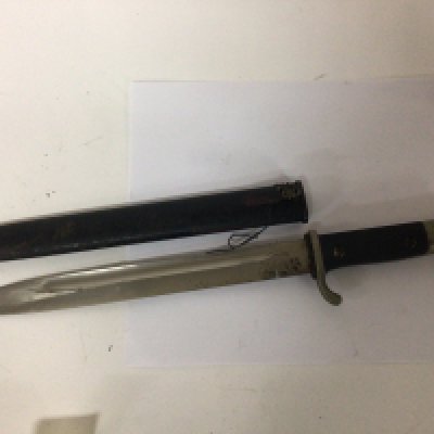 A German II world war third Reich K98 Bayonet stamped Gustav Klemme maker