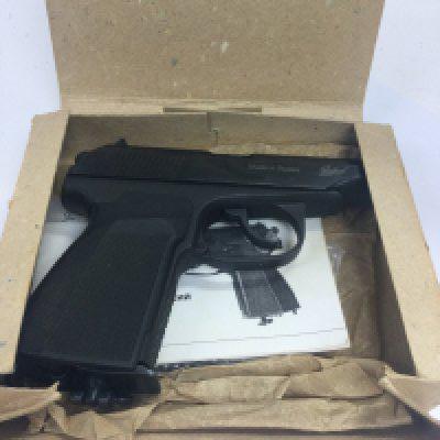 A Baikal MP-654K Cal. 4.5mm air pistol, Made in Russia. Postage category B
