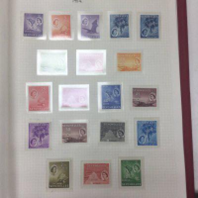 A album containing stamps from the Seychelles .