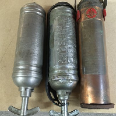 Vintage car fire extinguishers . Postage category C