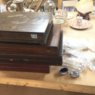 Four canteens of cutlery including John Taylor & Co, Arthur Price, Viners and a Collection of loose silver plated cutlery. Postage category C