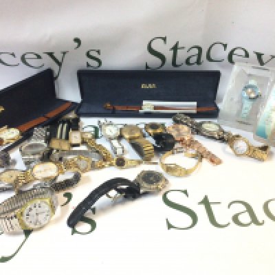 A collection of mixed watches including Swatch, Avia, Seiko, DKNY, Rotary etc. postage category B