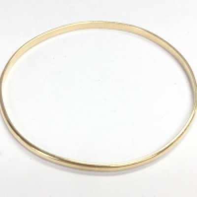 A 9ct gold bangle , 8g total weight approximately . Postage category A