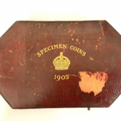 An original 1902 Specimen coin sets and commemorative case. NO RESERVE